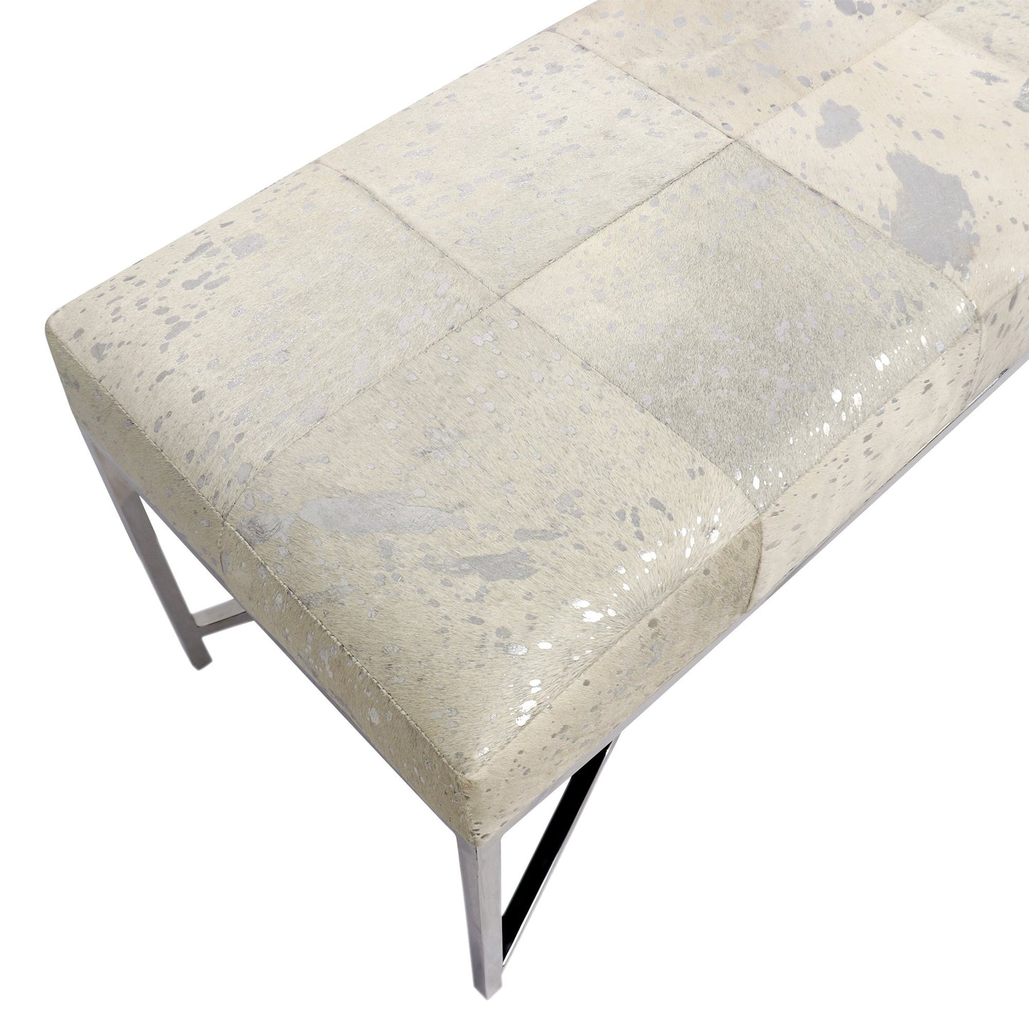 Safari Cowhide Bench