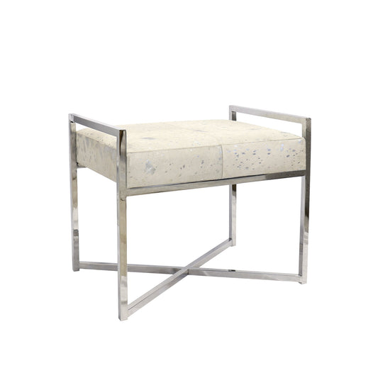 Safari Cowhide Bench