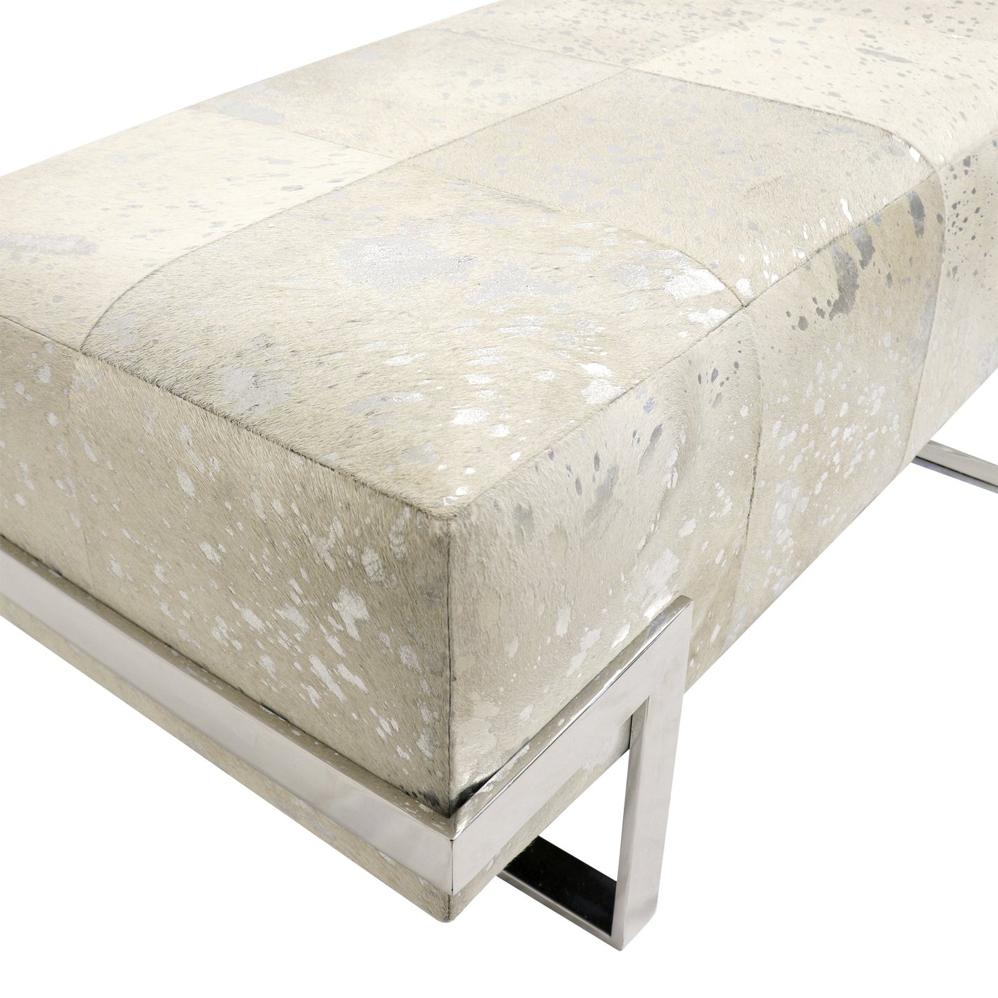 Safari Cowhide Bench