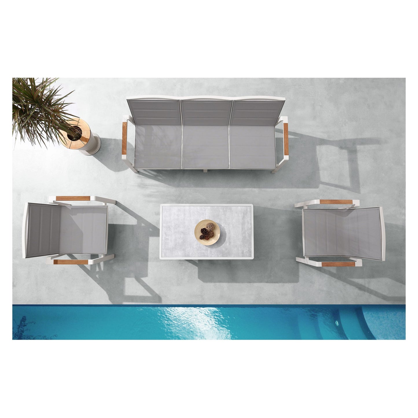 Laguna Seating Set_Silver