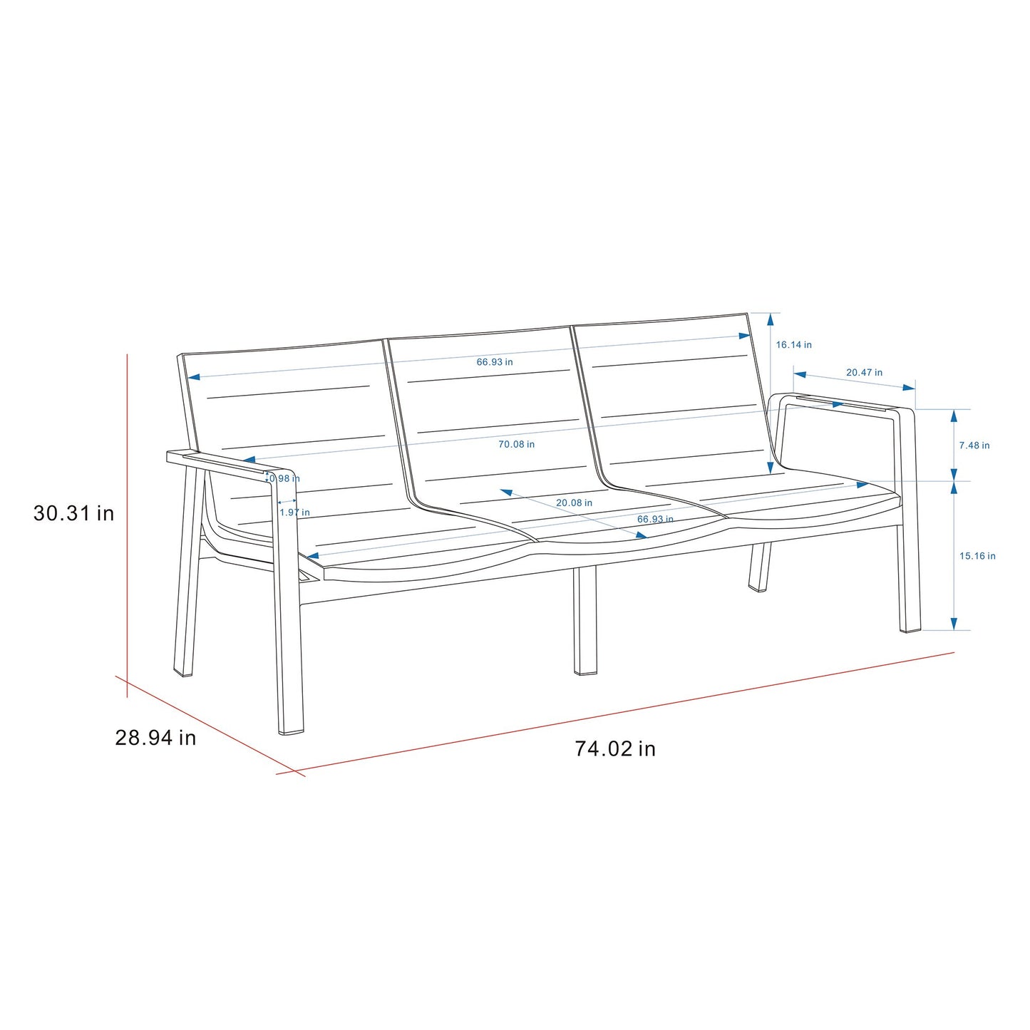 Laguna Seating Set_Silver