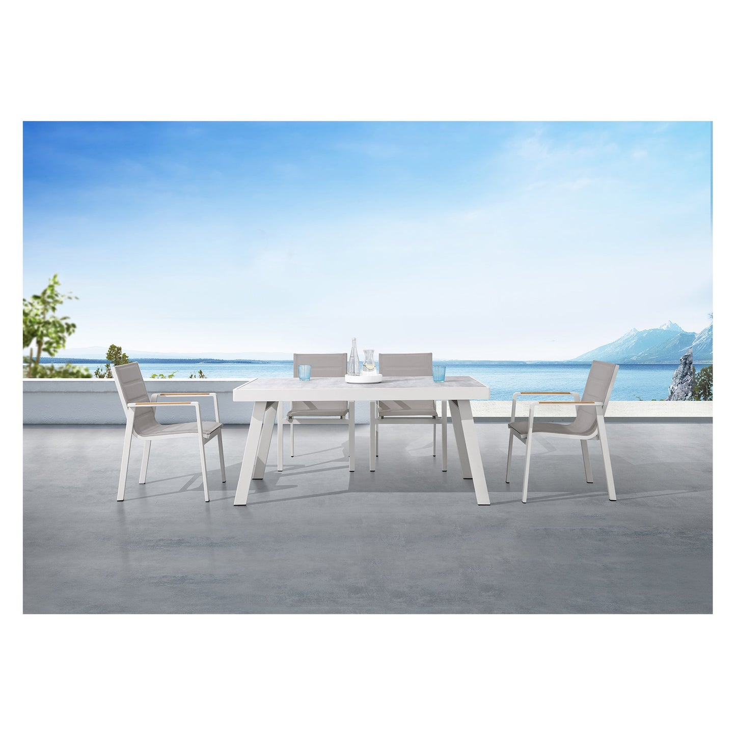 Laguna Dining Set_Silver