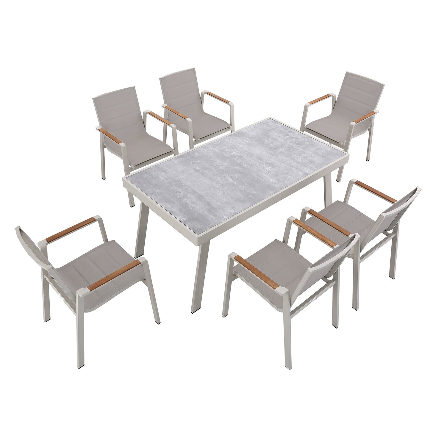 Laguna Dining Set_Silver