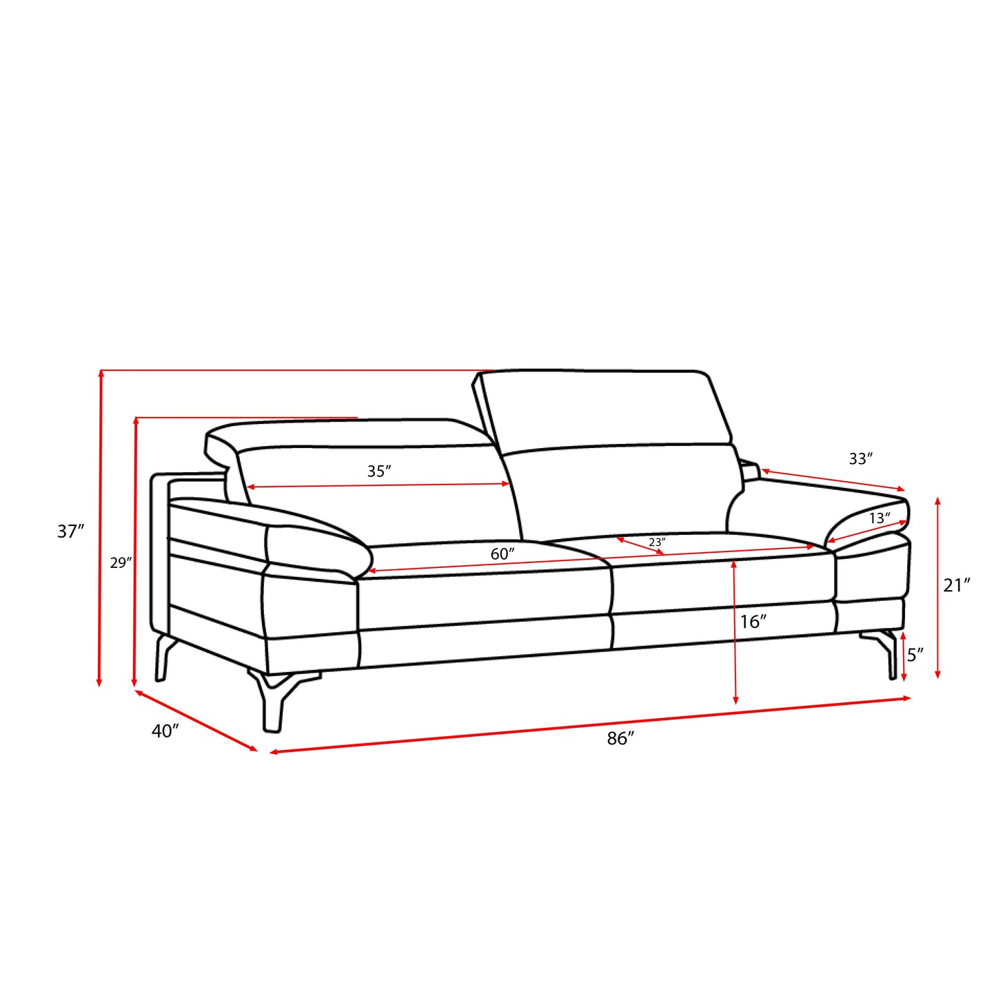 Torano Sofa_White