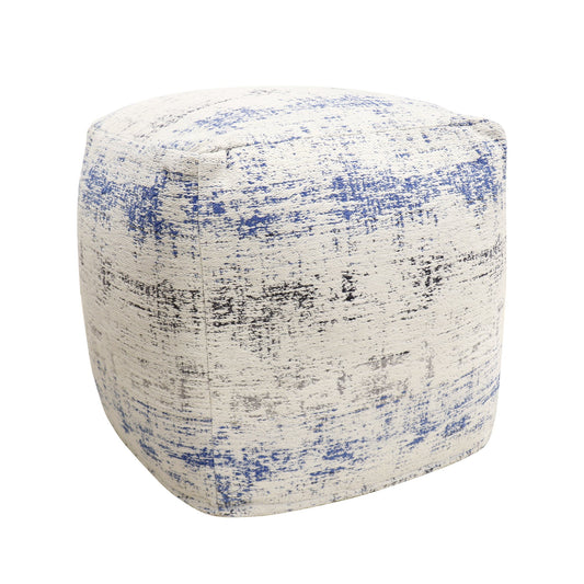 Grand Canyon Distressed Pouf_Blue