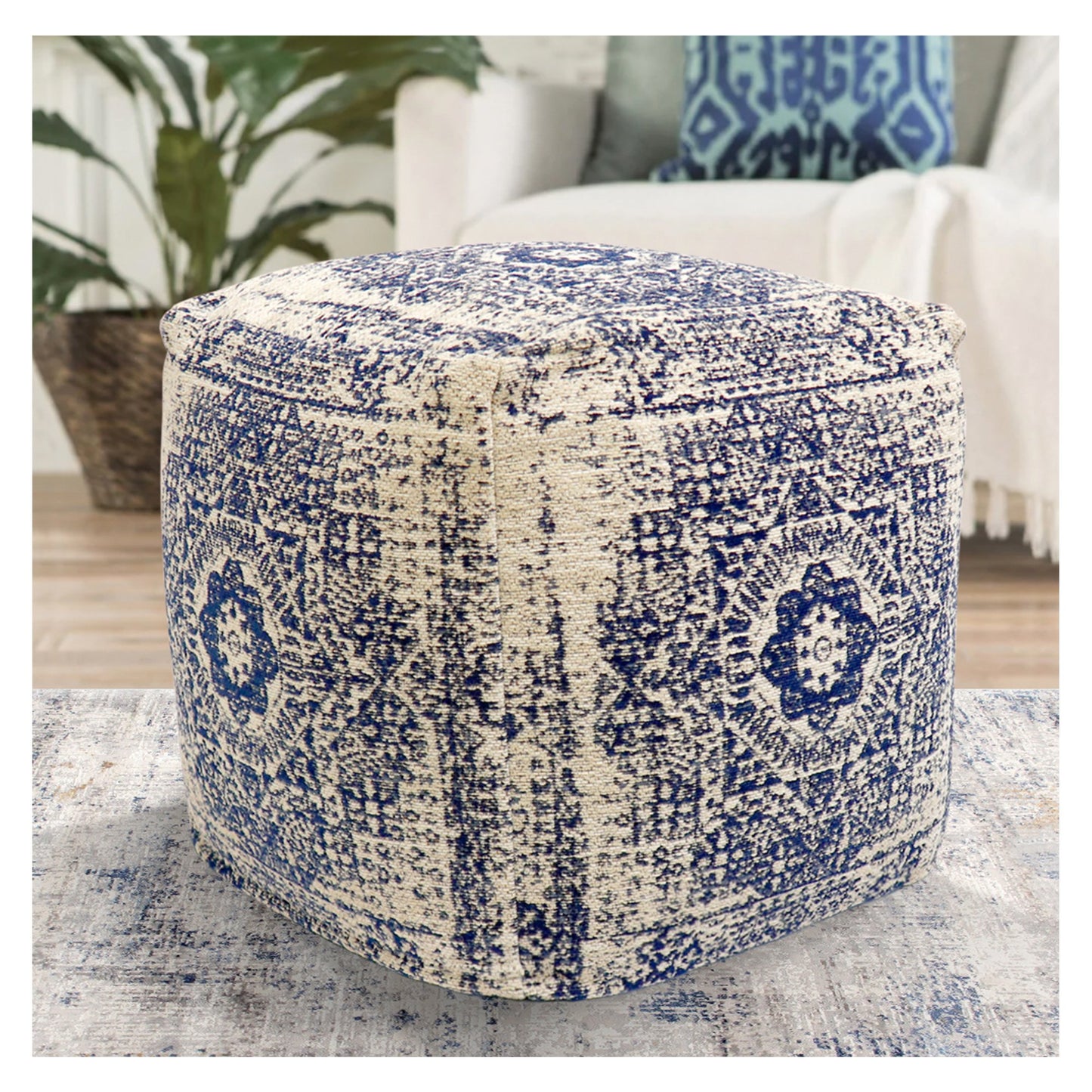 Grand Canyon Pouf_Navy