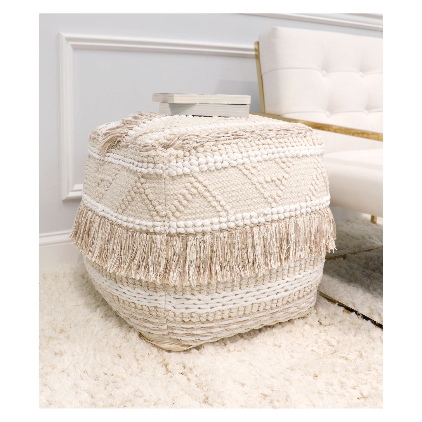 Grand Canyon Pouf with Tassel