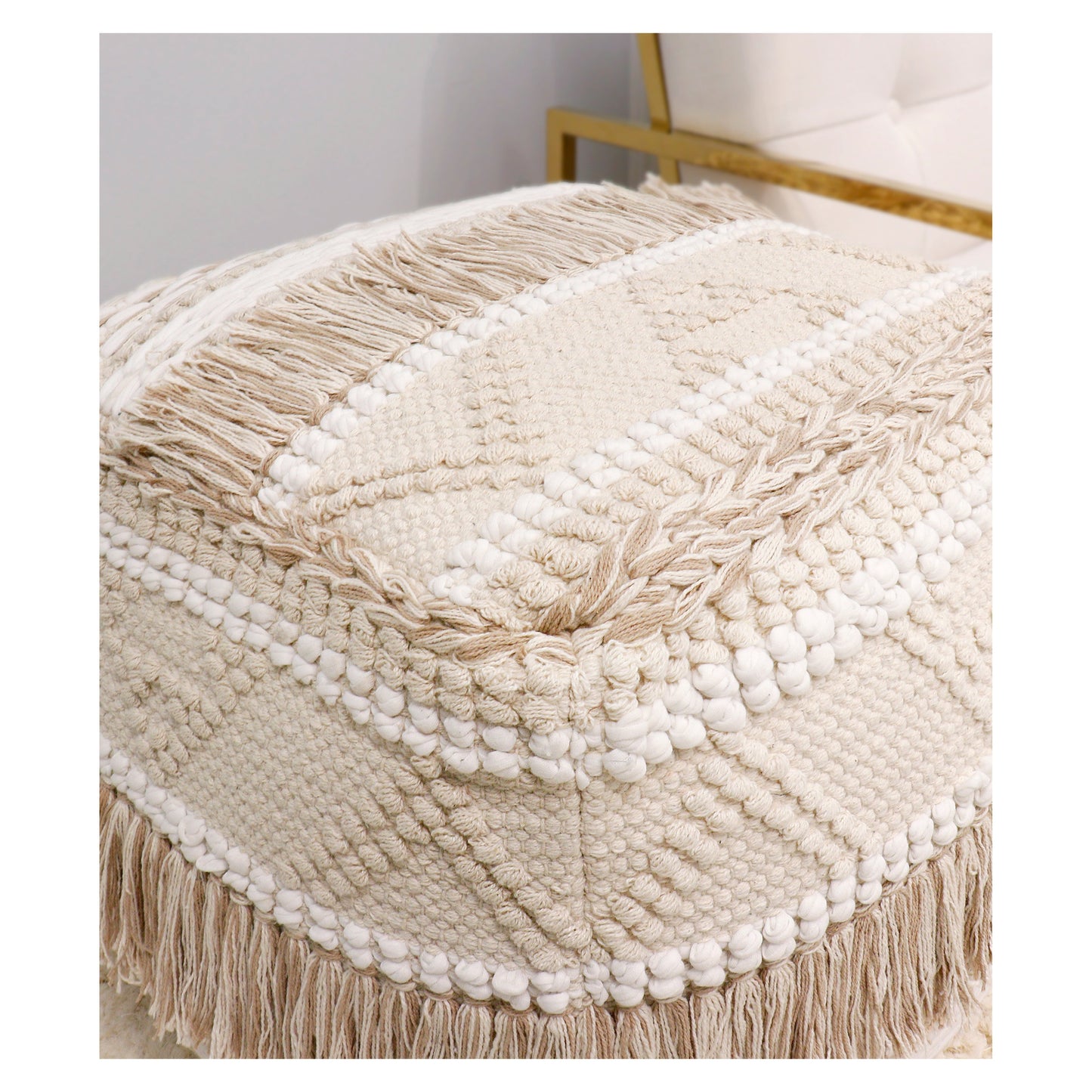 Grand Canyon Pouf with Tassel