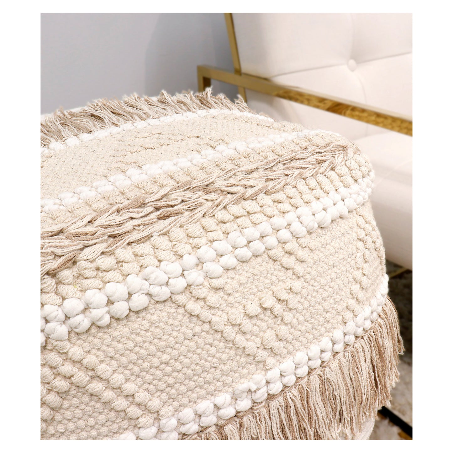 Grand Canyon Pouf with Tassel