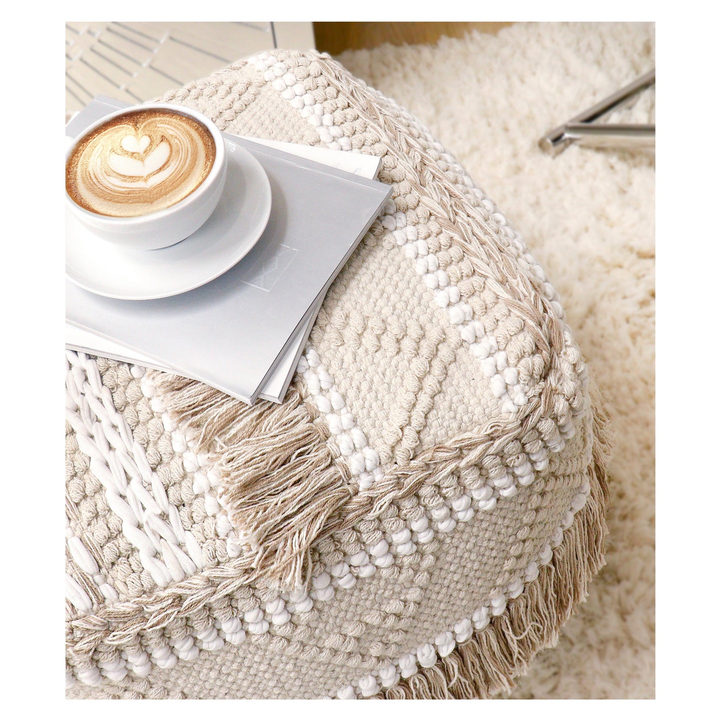 Grand Canyon Pouf with Tassel