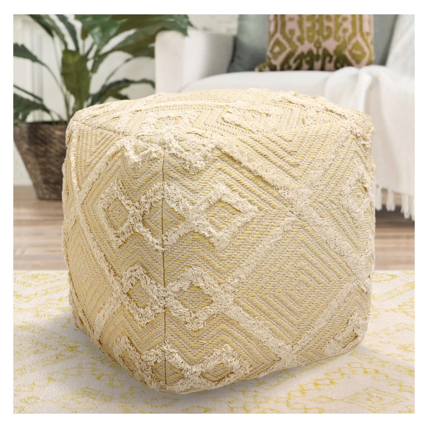 Grand Canyon Pouf_Yellow