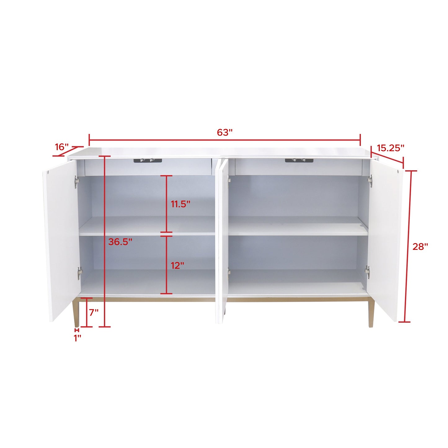 Annabelle 4 Door Sideboard