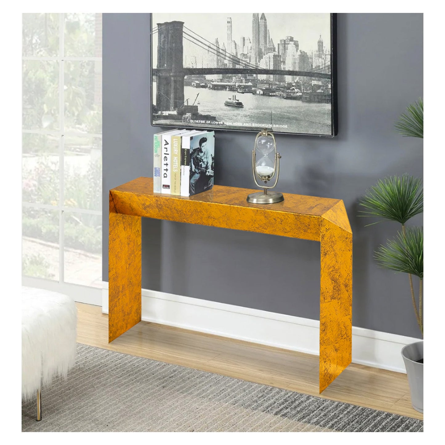 Katya Console Table_Gold Foil