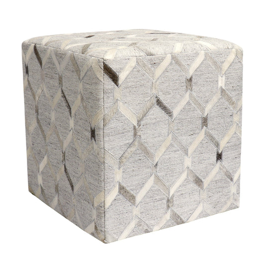 Galaxy Cowhide Cube Ottoman