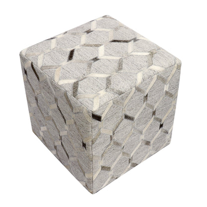 Galaxy Cowhide Cube Ottoman