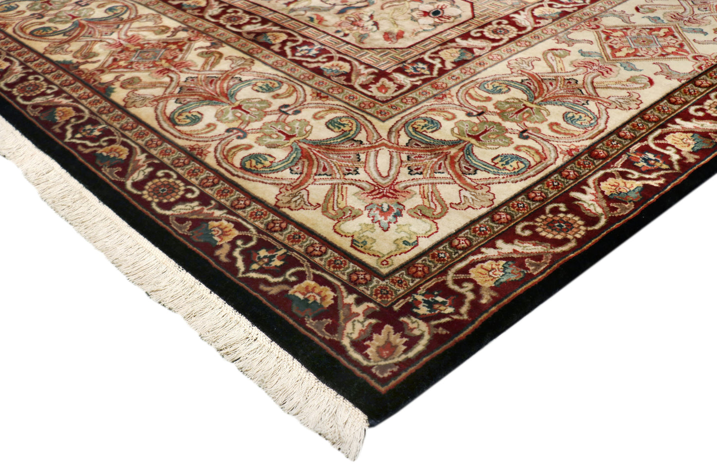 Pasargad Agra Collection Hand-Knotted Lamb's Wool Area Rug