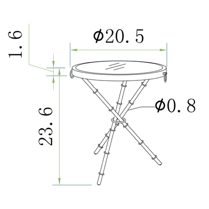 Eloise Side Table_Gold