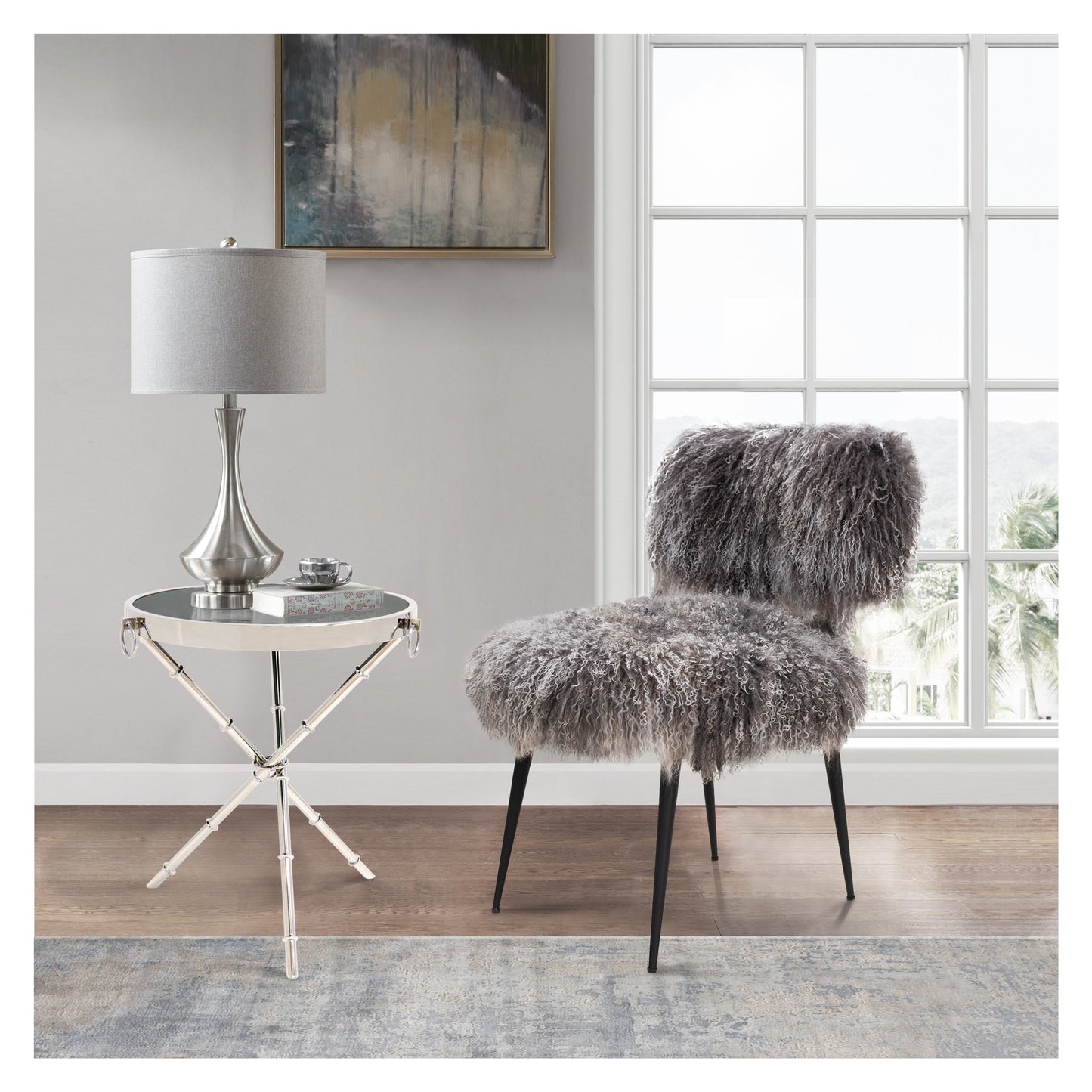 Eloise Side Table_Silver