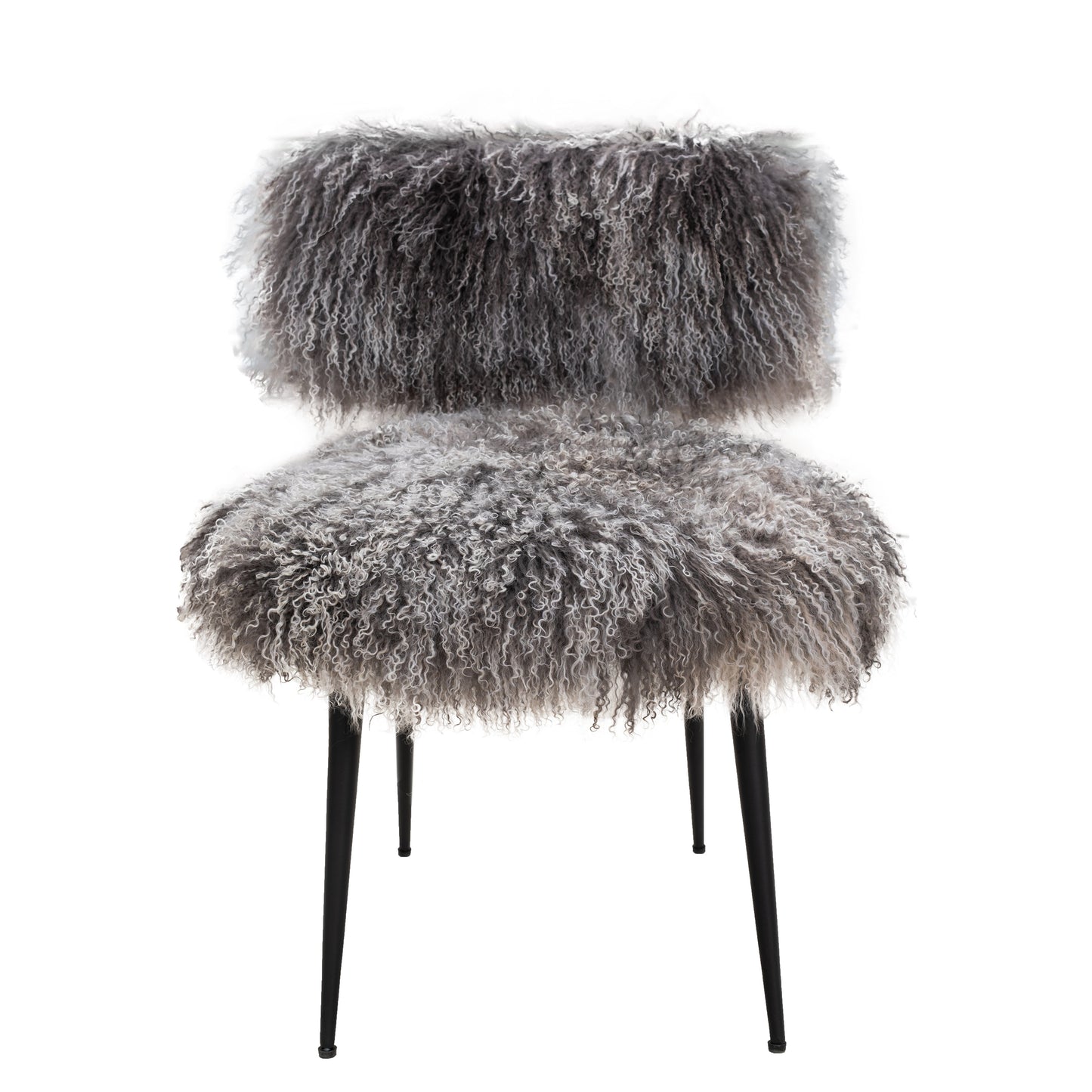 Allesia Fur Chair_Grey