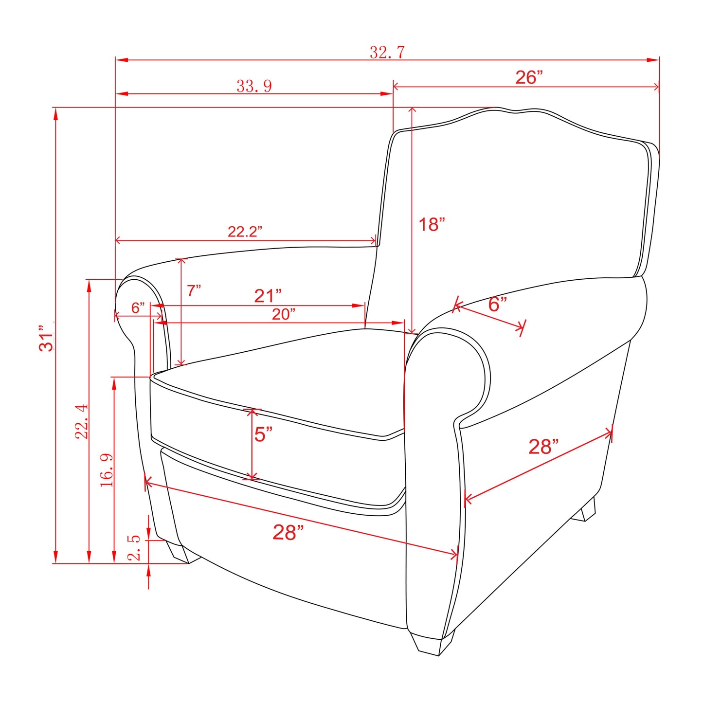 Palermo Wingback Chair