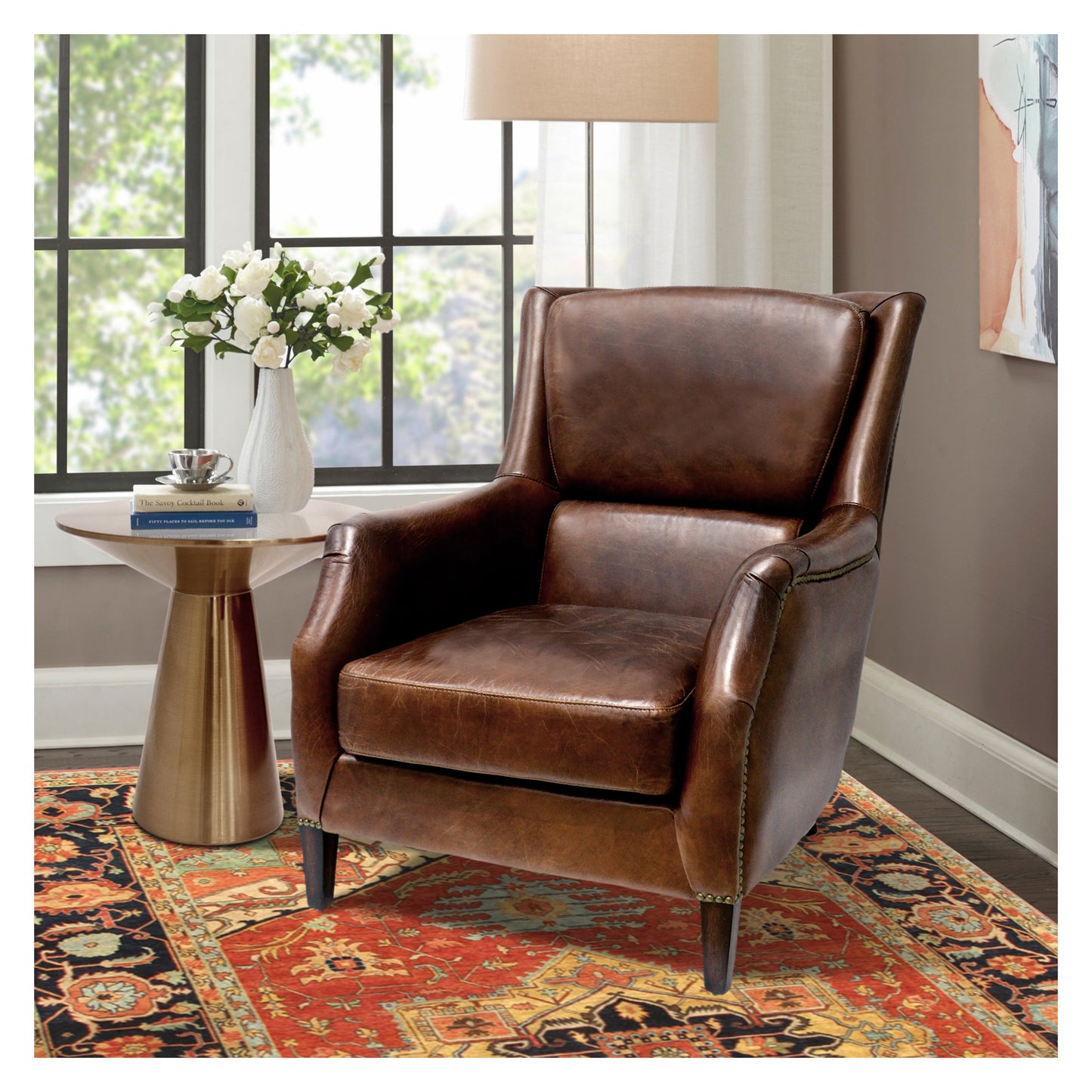 Baker Wingback Armchair