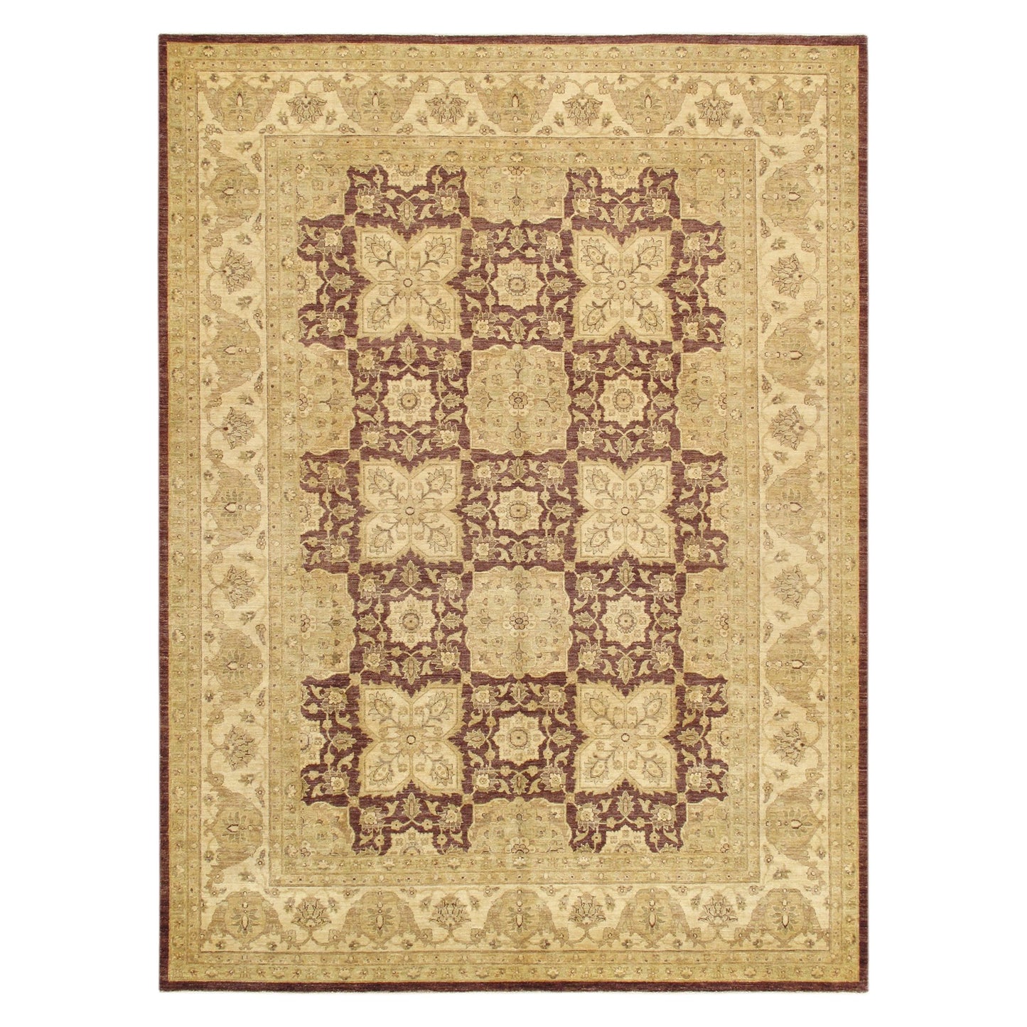 Ferehan Collection Hand-Knotted Lambs Wool Area Rug