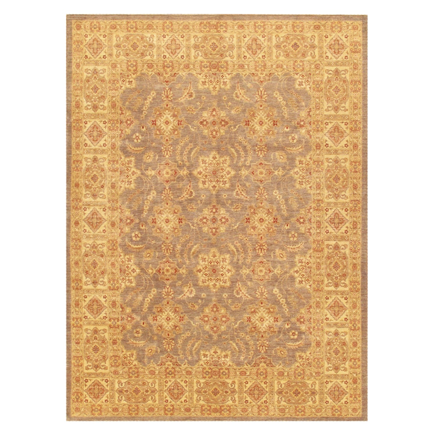 Pasargad Home Ferehan Collection Hand-Knotted Lamb's Wool Area Rug