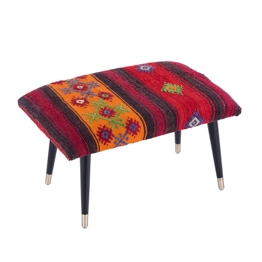 Bosphorus Kilim Cover Ottoman