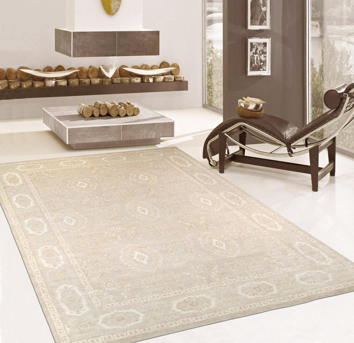 Ferehan Collection Hand-Knotted Wool Rug