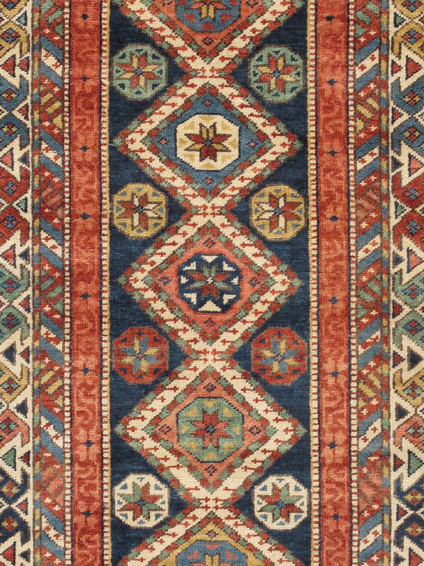 Pasargad Home Kazak Collection Hand-Knotted Wool Area Rug