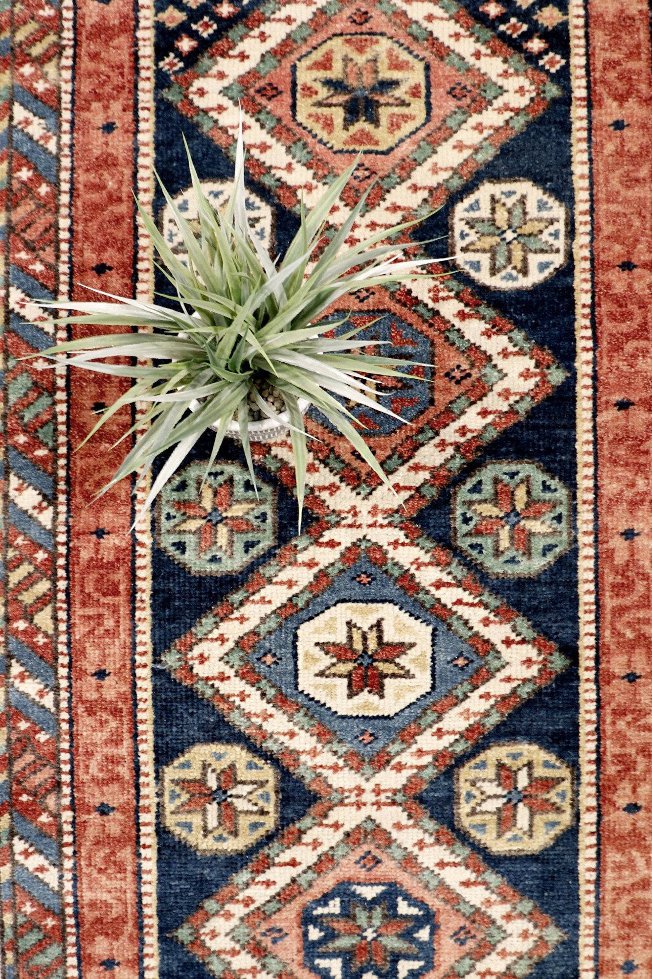 Pasargad Home Kazak Collection Hand-Knotted Wool Area Rug