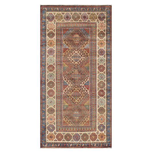 Pasargad Home Kazak Collection Hand-Knotted Wool Area Rug