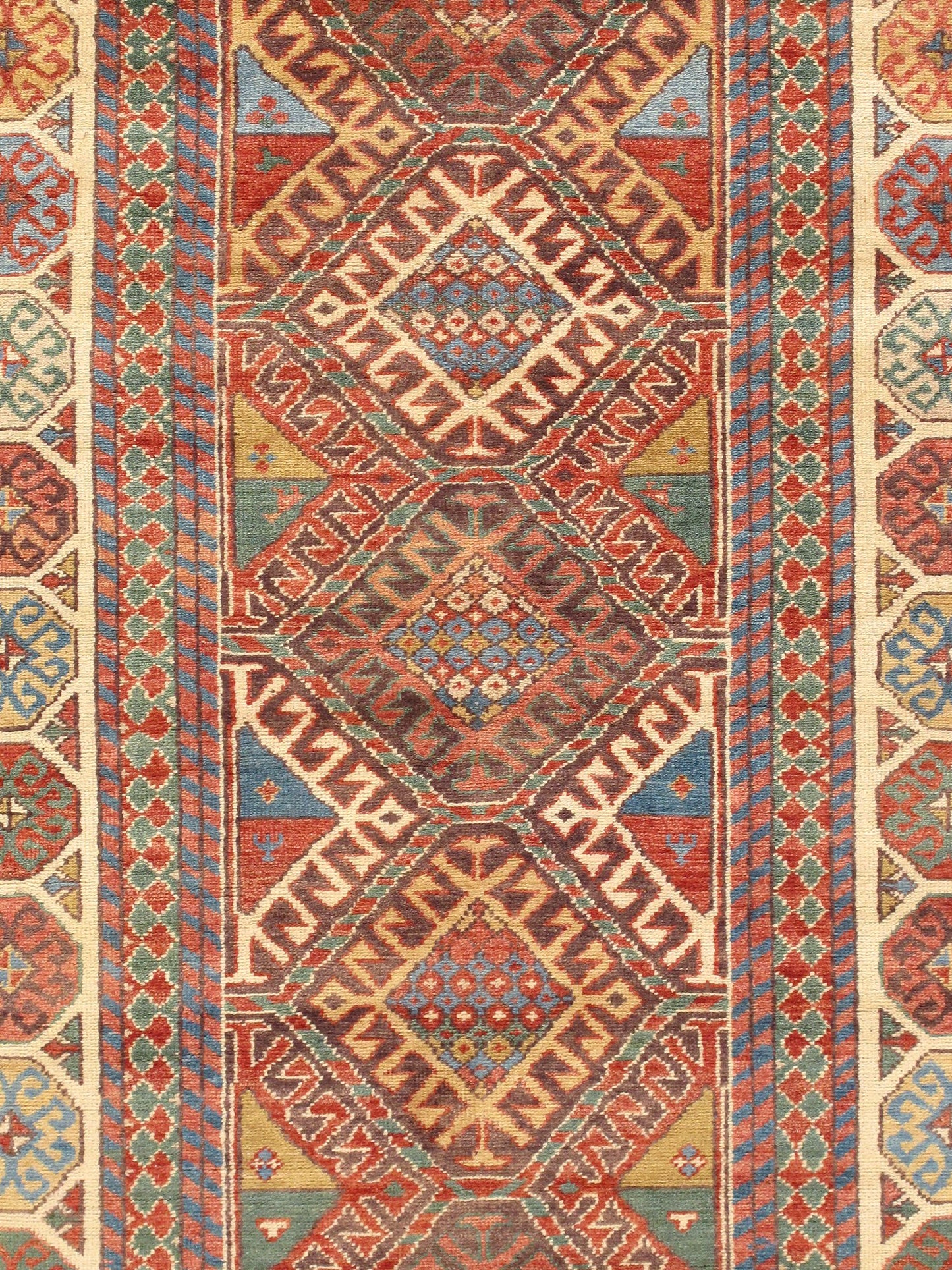 Pasargad Home Kazak Collection Hand-Knotted Wool Area Rug