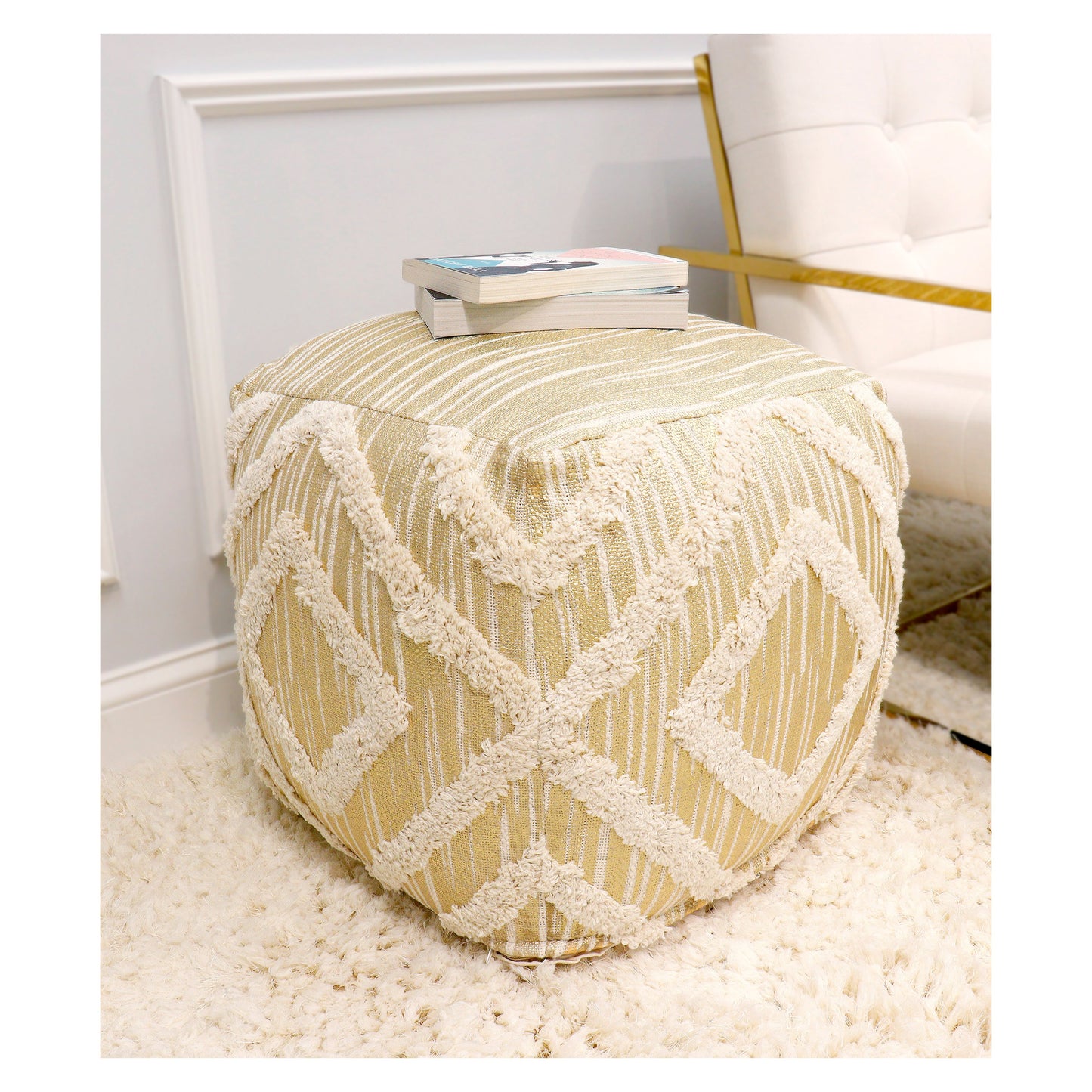 Grand Canyon Pouf_Gold