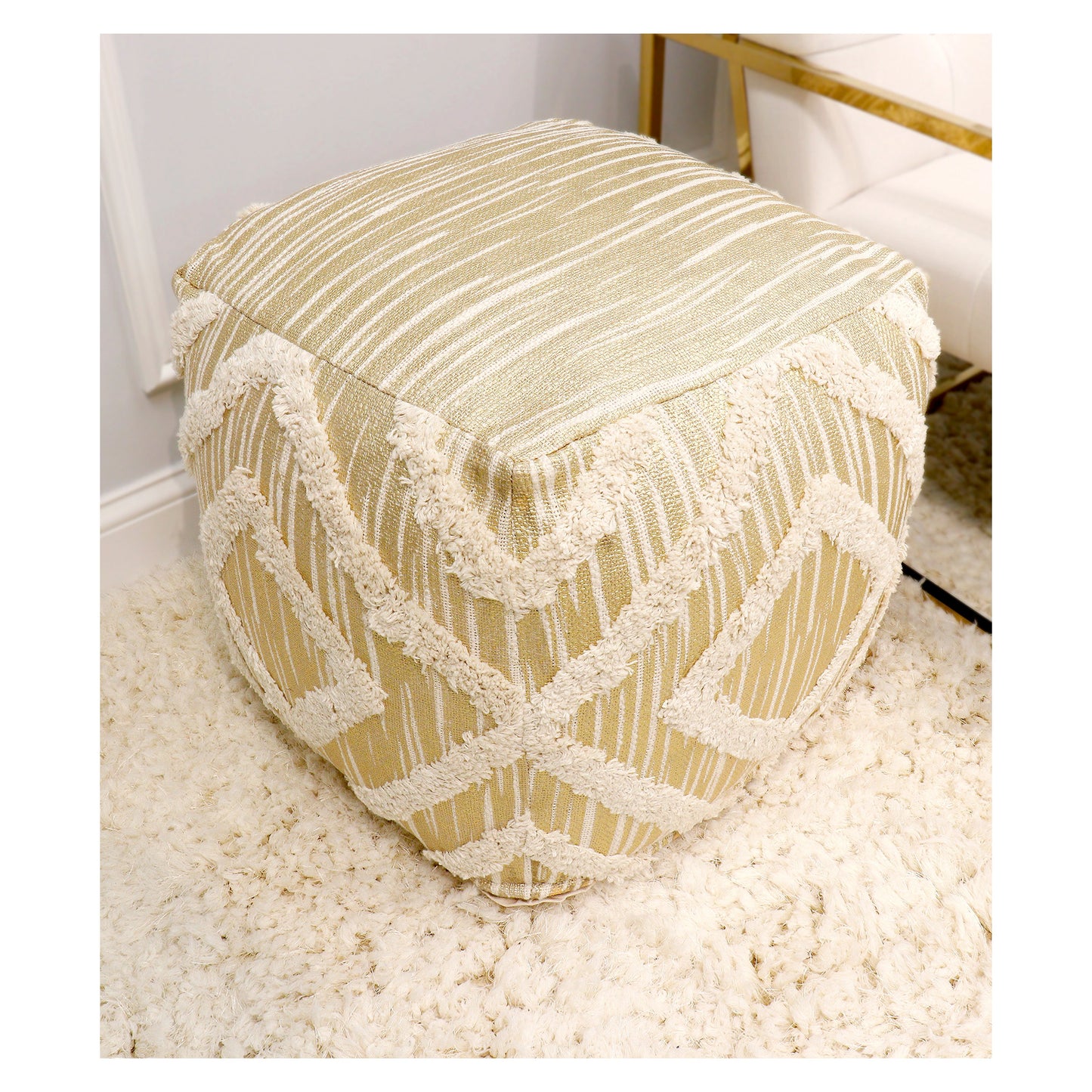 Grand Canyon Pouf_Gold