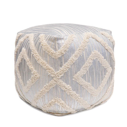 Grand Canyon Pouf_Silver