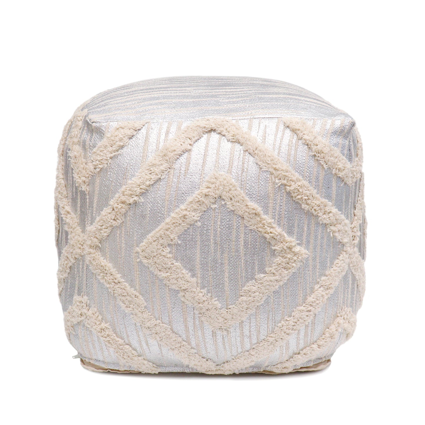 Grand Canyon Pouf_Silver