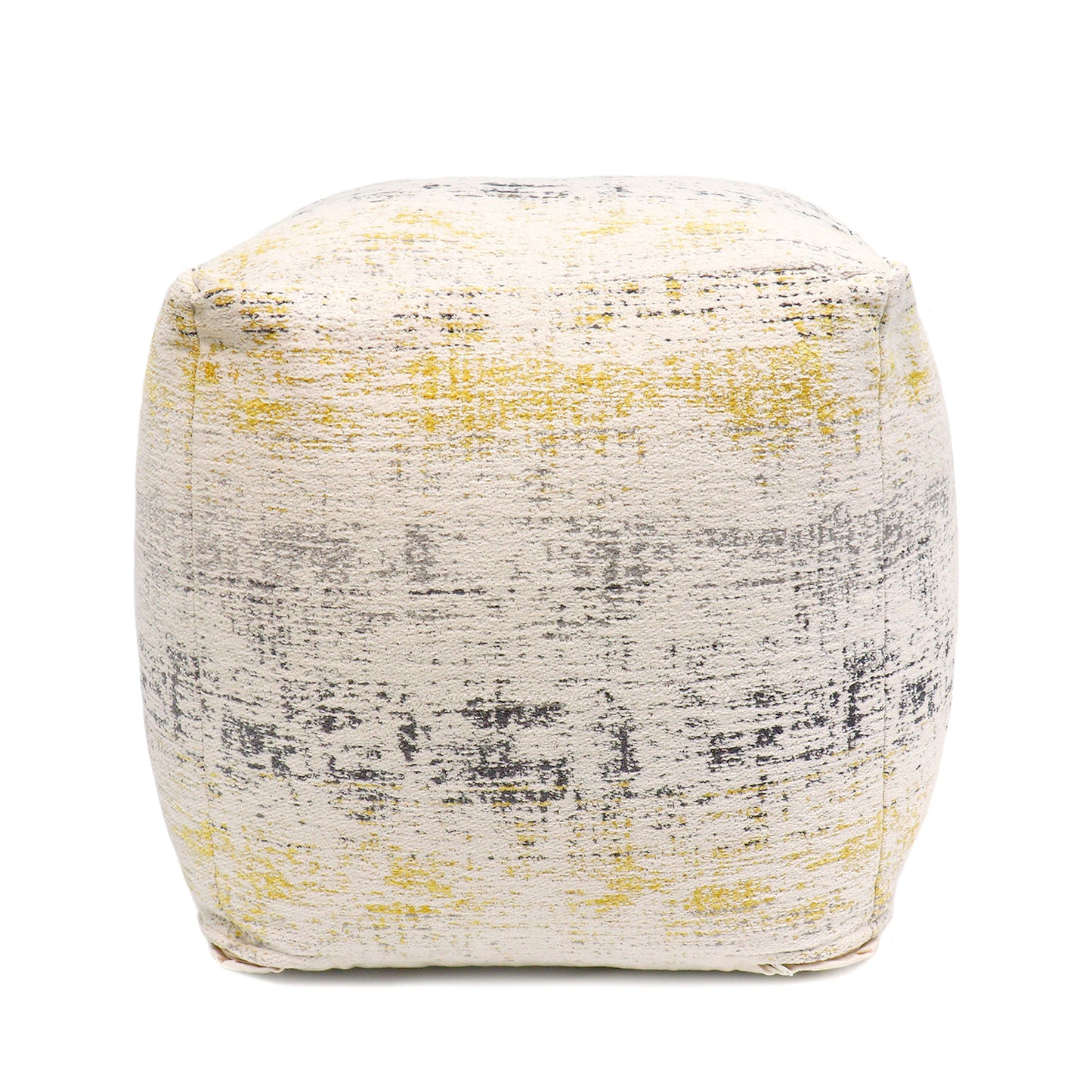 Grand Canyon Distressed Pouf_Yellow