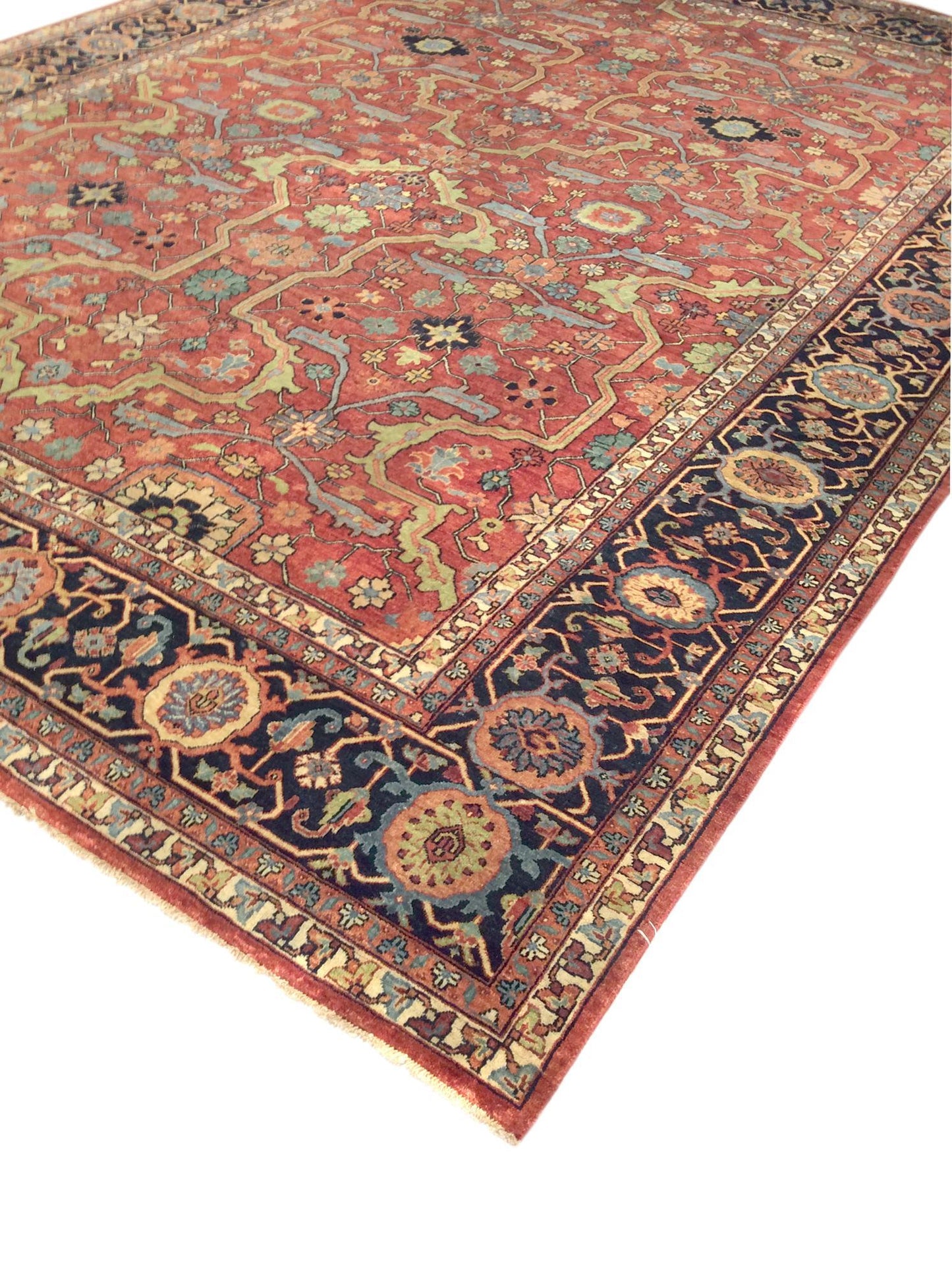 Ferehan Collection Hand-Knotted Lamb's Wool Area Rug