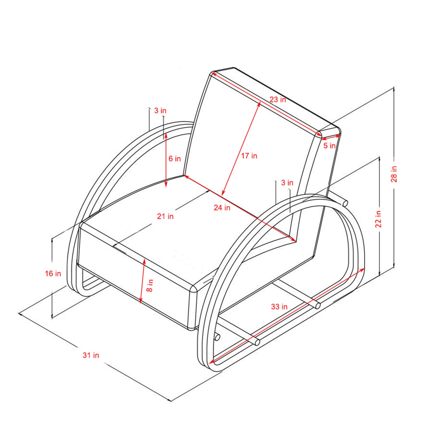 Concorde Lounge Chair_White