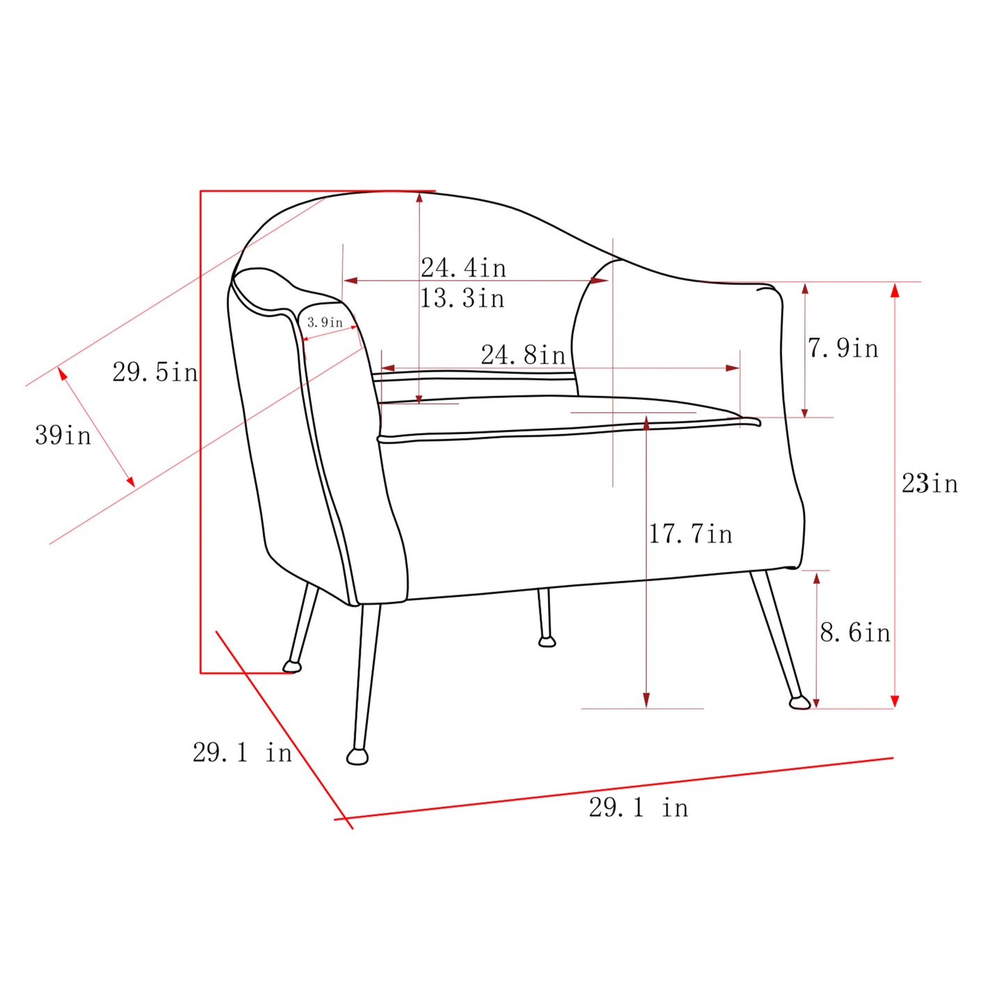 Noho Lafayette Armchair